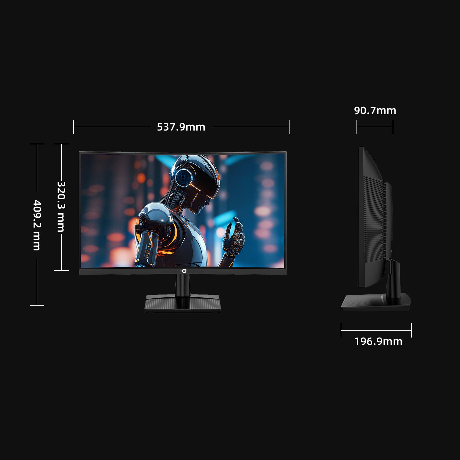 TITAN ARMY Monitor para juegos C24A1H