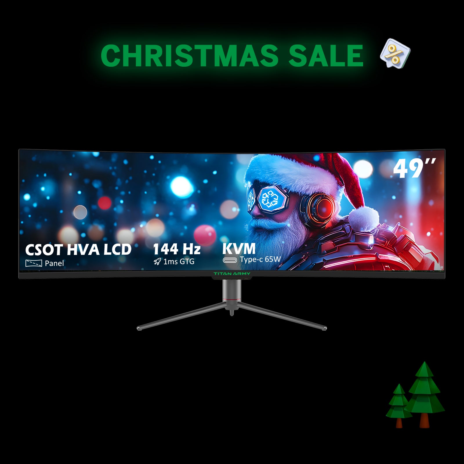 TITAN ARMY C49SHC Gaming Monitor