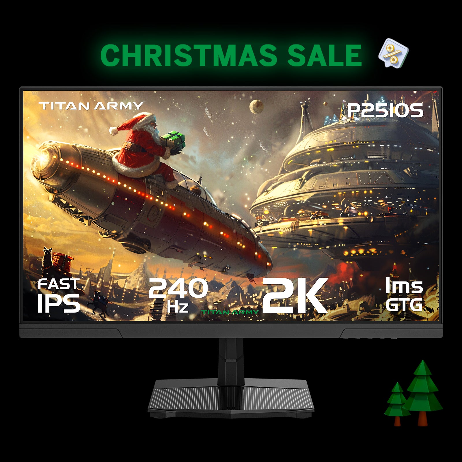 TITAN ARMY P2510S Gaming Monitor